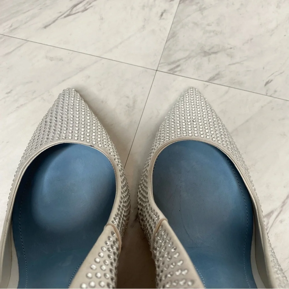 Schutz Lou Crystal Pointy Toe Pump 9B